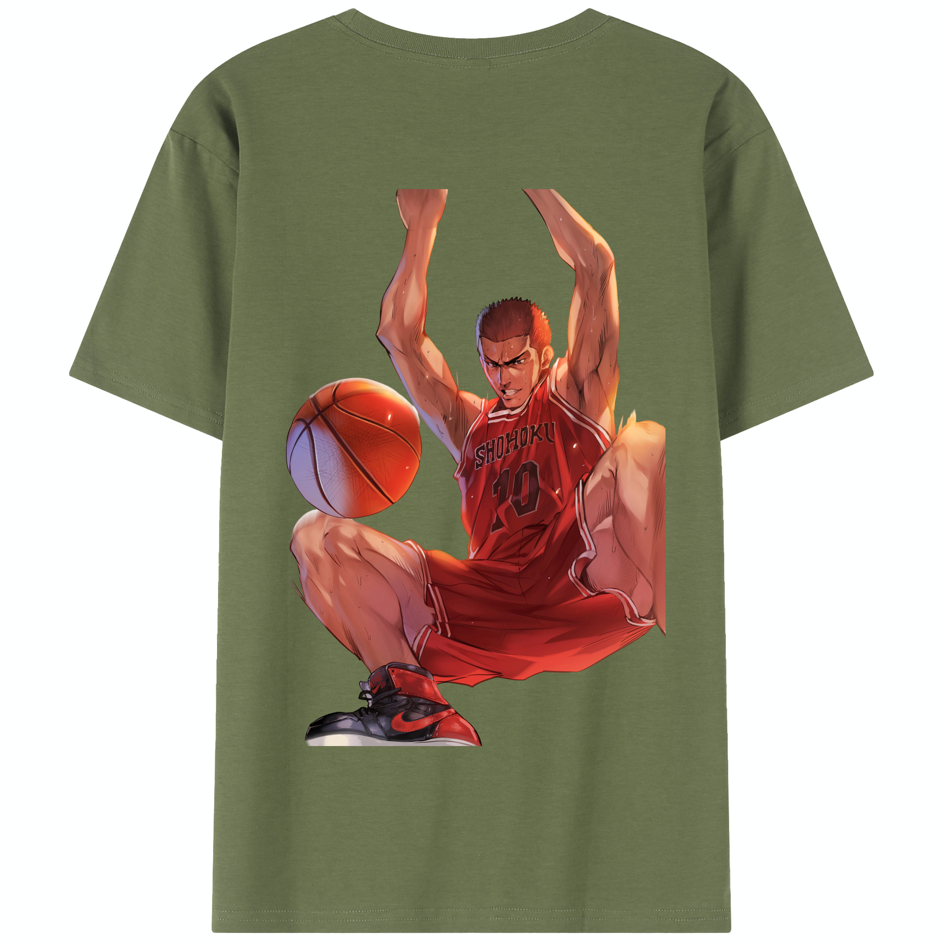 SLAM DUNK／スラムダンク 綿100％半袖Tシャツ（背面プリント）